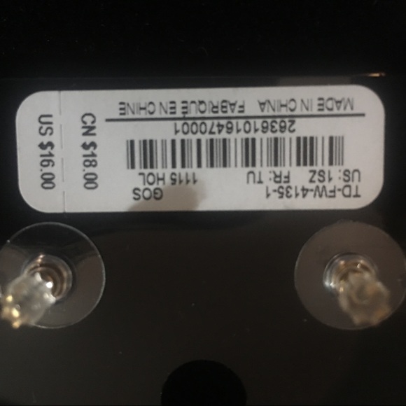 Adorable gold and sparkle Bebe post earrings - Picture 3 of 3